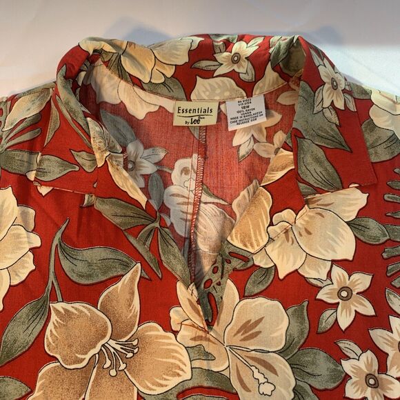 Vintage Deadstock Essentials by Lee Floral Sleeveless Button Down Maxi Dress 18W - Picture 5 of 9